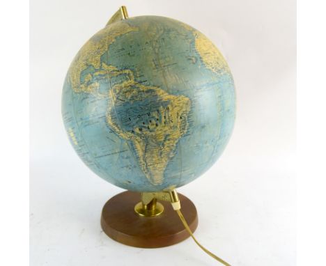 Vintage globe with central light 