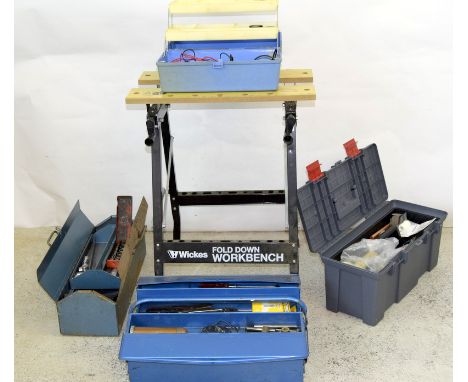 WORKMATE bench and misc toolboxes