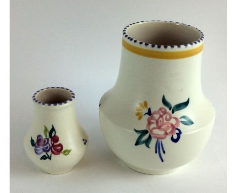 Poole Pottery vases of different sizes