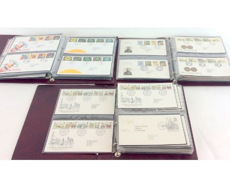 Collection of first day covers in three albums