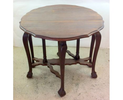 South African Gate leg hard wood table. 80 x 130 x 90