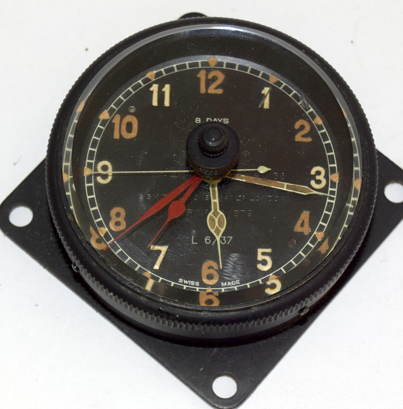 Military RAF collection WWII Smiths 8 day aircraft clock. MKII Bezel