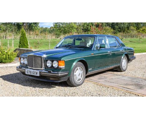 1989 Bentley Model 8 SaloonRegistration number: G78 GCW (cherished registration number)Date of first registration: 01/08/1989