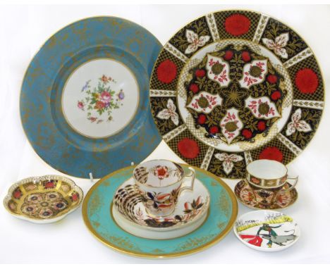 A collection of Crown Derby, Abbey Vale, Spode and Minton Condition reports are not available for our Interiors Sale