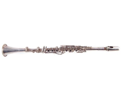 Elkhart Cavalier marching band clarinet, serial number 50148, with no mouthpiece but with mouthpiece cover, with case. Proven