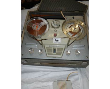 A Philips reel to reel tape recorder.
