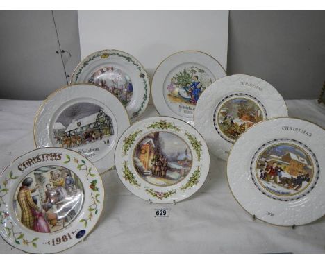 6 collector's plates including Coalport, Aynsley, Worcester.