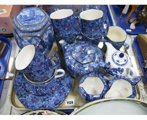Ringtons Hexagonal Tea Canister, 'Chintz' Tea service, etc:- One Tray