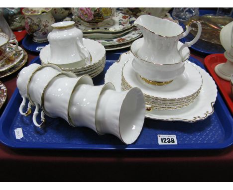 A Royal Albert 'Val D' Or' Six Setting China Tea Service:- One Tray 