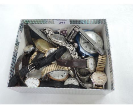 A selection of pocket watches and wrist watches including Rotary, Timex, Smiths etc
