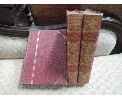 Hasluck, Paul N. 'The Automobile'. London: Cassell. 1909. Special edition for subscribers, in three volumes. Illustrated. Pub