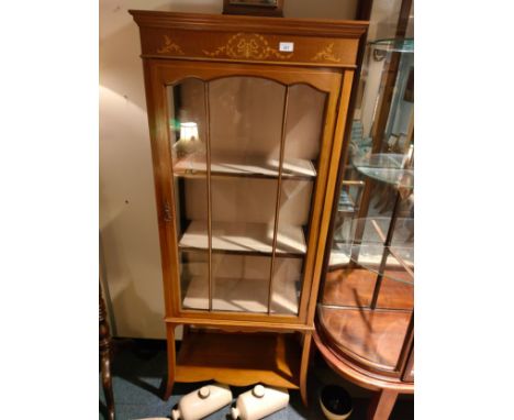 Large Edwardian Slimline Display with under shelf . 