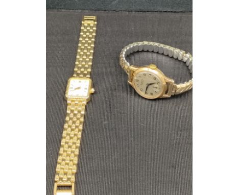 Ladies rotary watch together with vintage Buren grand prix watch . 