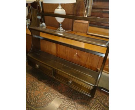 Ercol wall mounted shelf . 