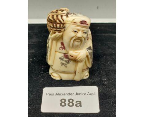 Chinese man immortal netsuke. 