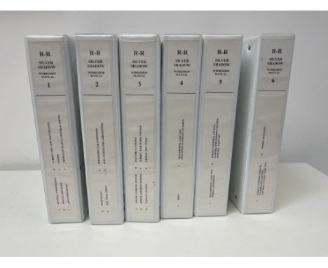 A hugely sought-after set, invaluable to an owner. Full six genuine volumes of Rolls Royce Shadow I workshop manuals, which a