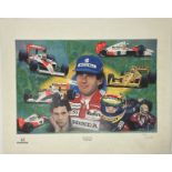 Ayrton Senna ‘The Honda Years’ Print by Andrew Kitson