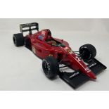 Signed 1:12th Scale Hand-Built Model of Nigel Mansell CBE's 641/2 1990 Ferrari