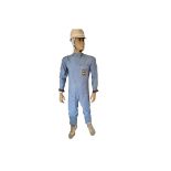 Sir Stirling Moss-Signed 'Ferrari' Race Suit and Period Helmet