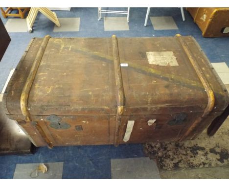 A Large 20th Century Travelling Trunk for Spares or Repairs 
