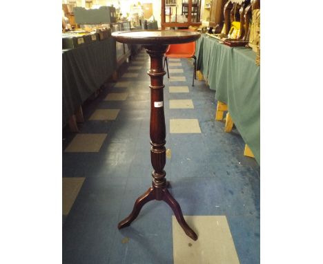 A Turned Mahogany Tripod Torchere Stand 