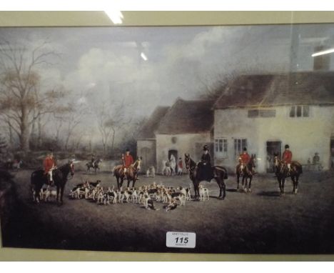 A Framed Hunting Print 