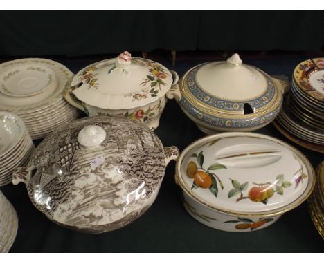 Four Decorated Tureens including Royal Worcester etc