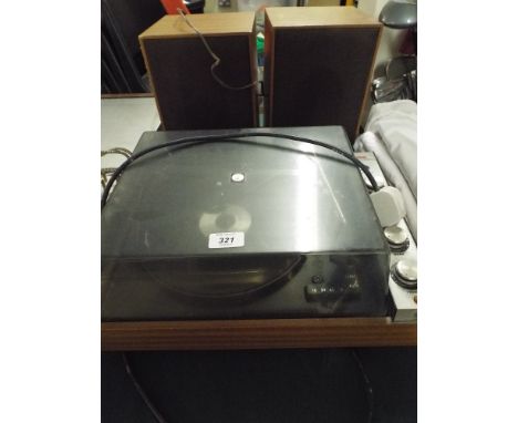 A Record Player and Speakers by Ultra 