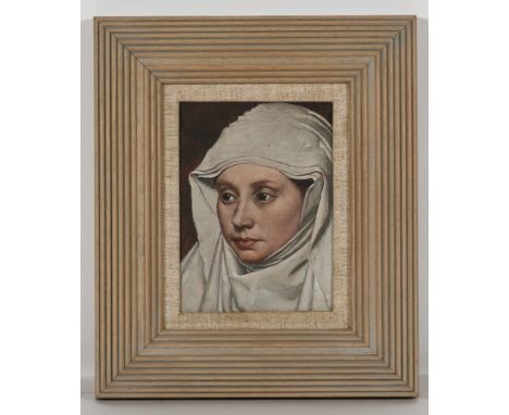 * JOHN BULLOCH SOUTER (SCOTTISH 1890 - 1972),
AFTER ROBERT CAMPIN: A WOMAN, ARCHITECTURAL SCULPTURE and PORTRAIT OF A LADY
ea
