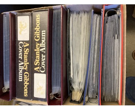 STAMPS FIRST DAY COVERS : Box with seven albums of first day covers early to up to around 2006 noted to include a plain 1948 