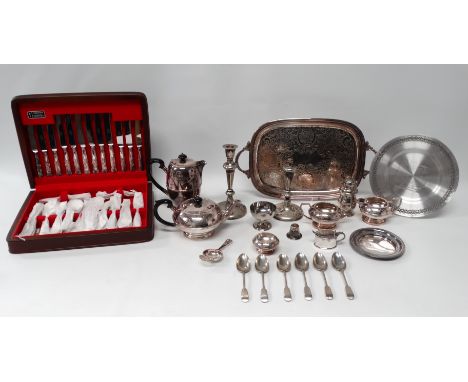 An Arthur Price Arden Plate canteen of cutlery - 'Kings' pattern of six place settings, little or unused, together with a fiv