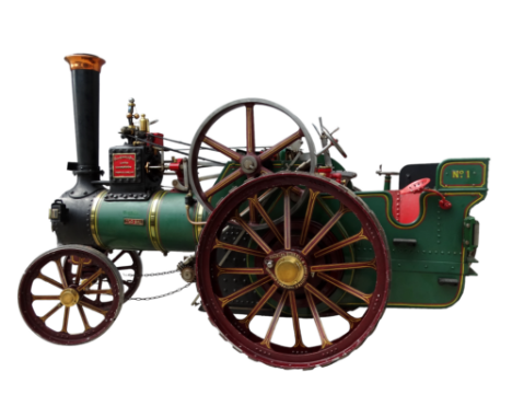 A live steam traction engine - 'Old Sal' a finely engineered 3' scale model of a Burrell general purpose single cylinder engi