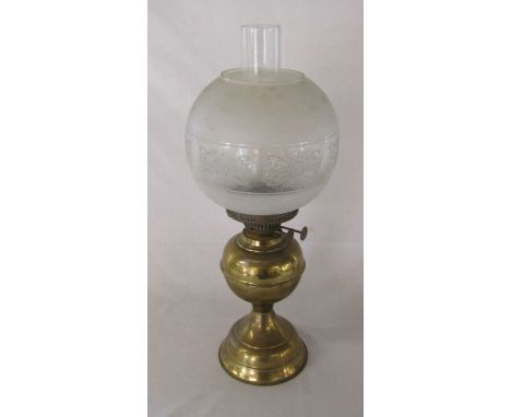 Brass oil lamp