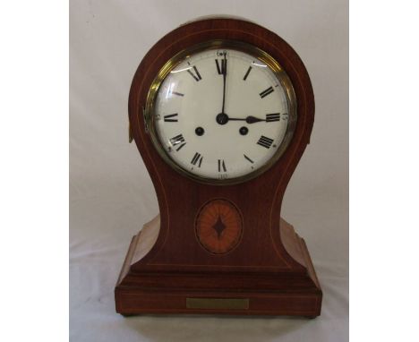 Edwardian Philip Haas &amp; Sohre mantel clock 'presented to Mr F H Mitchell on the occasion of his marriage by his friends a