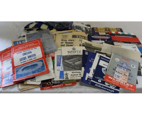 Selection of memorabilia relating to the city of Sheffield and Sheffield Wednesday football club including books on the histo