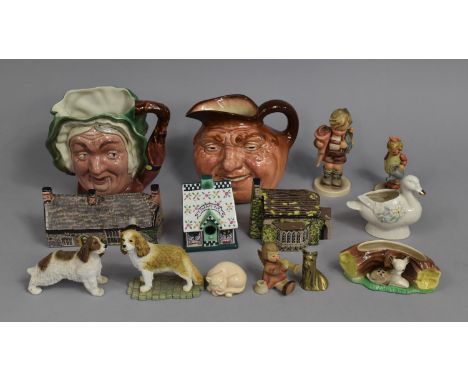 A Collection of Various Ceramics to comprise Beswick Character Jug and a Royal Doulton John Barleycorn Old Lad, Goebel Orname