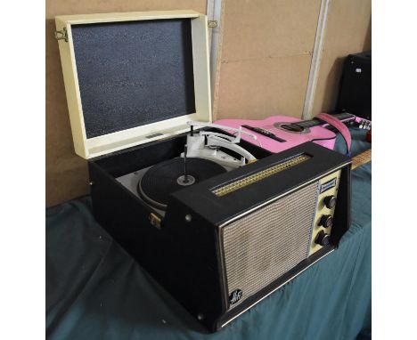 A Circa 1960s Dansette Record Player, Model No 209 with Garrard Deck 