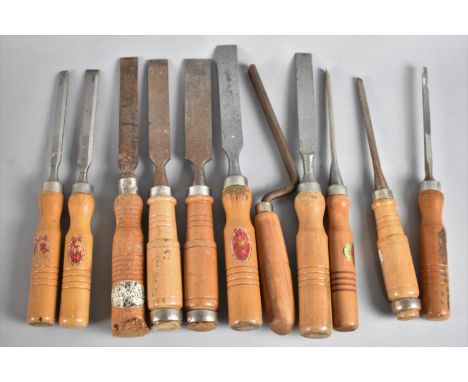 A Collection of Vintage Woodworking Chisels 