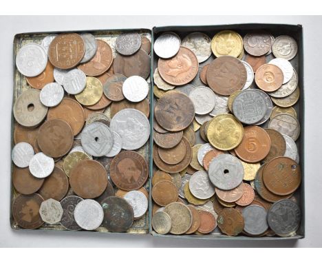 A Collection of Various Vintage Copper and Silver Coinage etc 