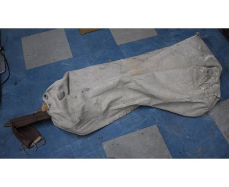 A Vintage Canvas Kit Bag and Camp Bed 