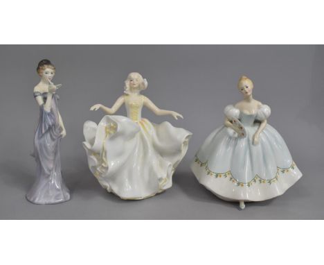 Three Royal Doulton Figures, Sweet Seventeen HN2734, Harmony HN2824 and First Dance HN2803 (2nd) 