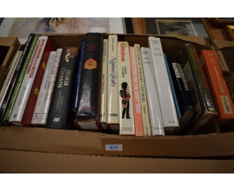 A carton of military themed books including Brian L Davis 'Uniforms And Insignia Of The Luftwaffe Volume 1: 1933-1940' and Vo