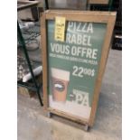 Panneau media A frame, bois