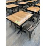 (8) tables Bistro, bois