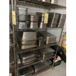 Gros Lot de contenants acier inox sur rack (50+)