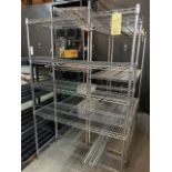Lot de (4) racks NSF chromes, grandeures variées