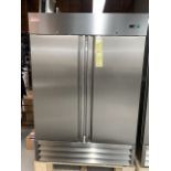 MKE - Neuf - Réfrigérateur 2 Portes acier inox, # IMK-RI-49SS