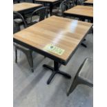 (8) Belles Tables Bistro, bois, 30 x 24"