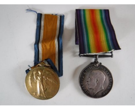 A First World War pair comprising Victory Medal and British War Medal, named to E. Trigg V.A.D. 