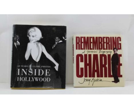 REMEMBERING CHARLIE CHAPLIN', by Jerry Epstein, and 'Inside Hollywood', 60 years of globe photos, both books hardback with du